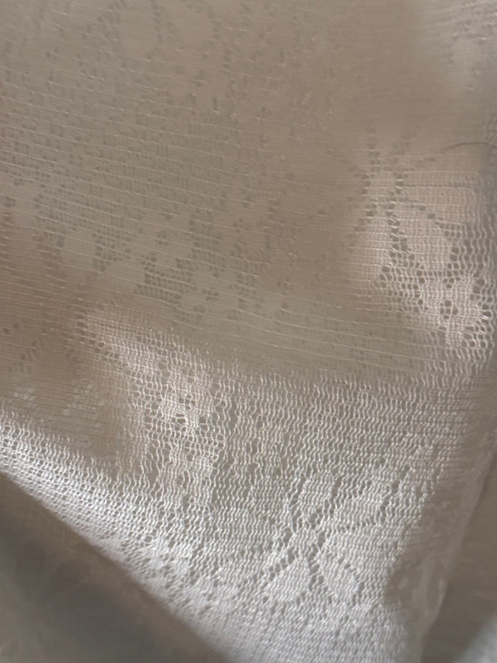 POL Wide Leg Lace Panel Pants - Cream - Picture 2 of 3